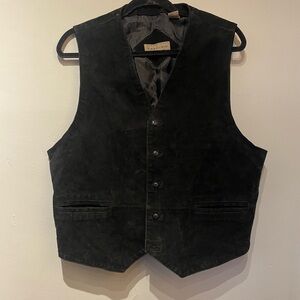 Black Suede Vest